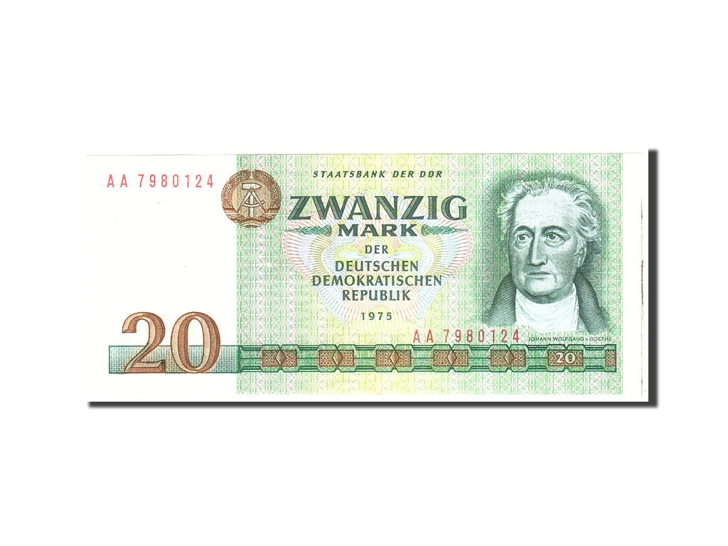 Banknote, Germany - Democratic Republic, 20 Mark, 1975, Undated, KM:29b, UNC(63)