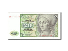 Billet, République fédérale allemande, 20 Deutsche Mark, 1980, 1980-01-02