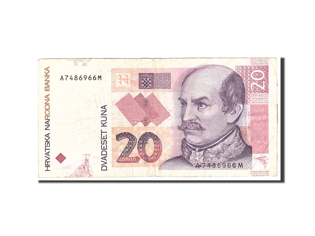 Banknote, Croatia, 20 Kuna, 2001, 2001-03-07, KM:39, VF(20-25)