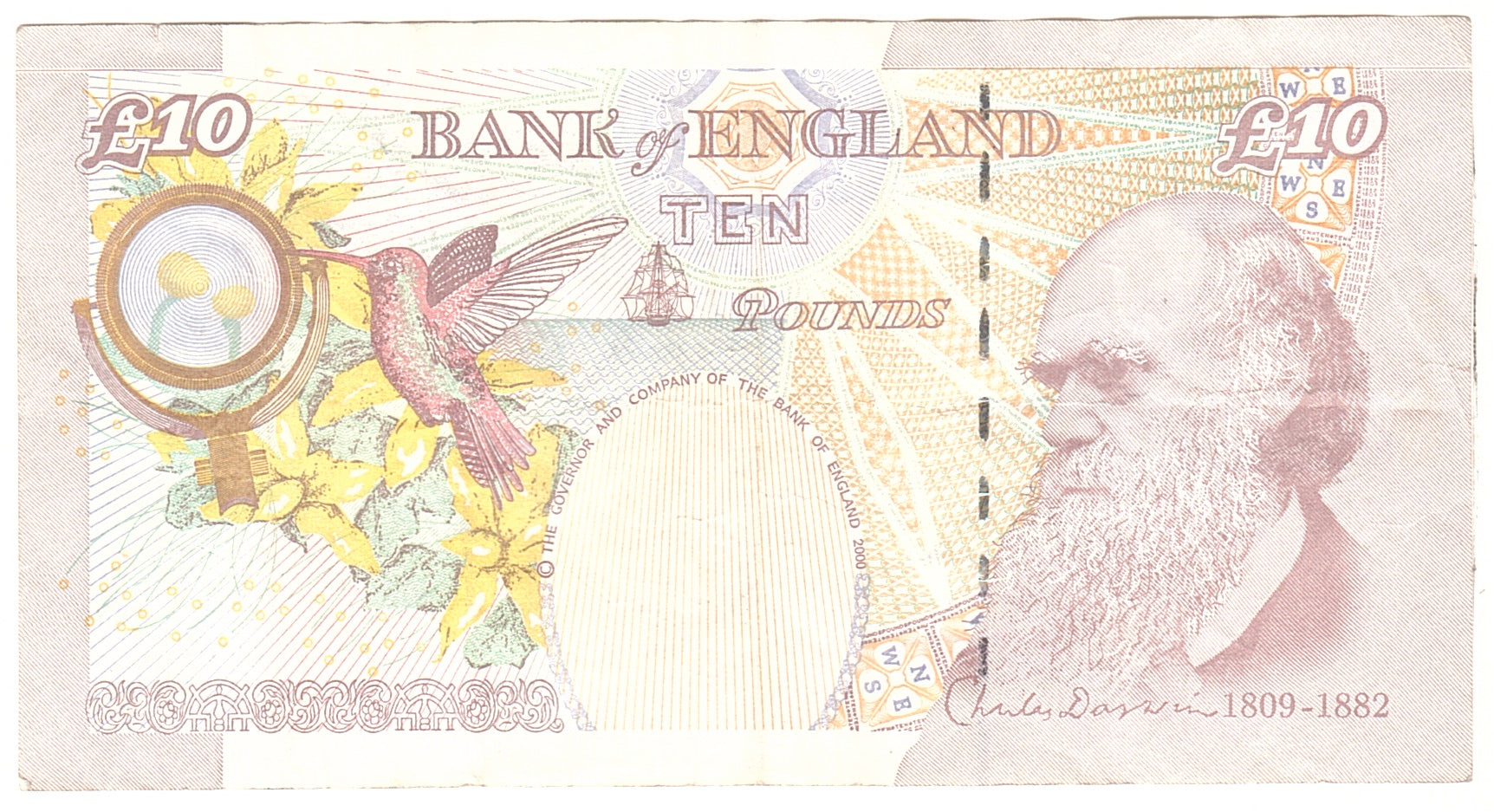 Banknote, Great Britain, 10 Pounds, 2004, Undated, KM:389c, EF(40-45)
