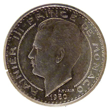 Monaco, 10 Francs, 1950, MS(60-62), Silver, Gadoury #123, 7.50