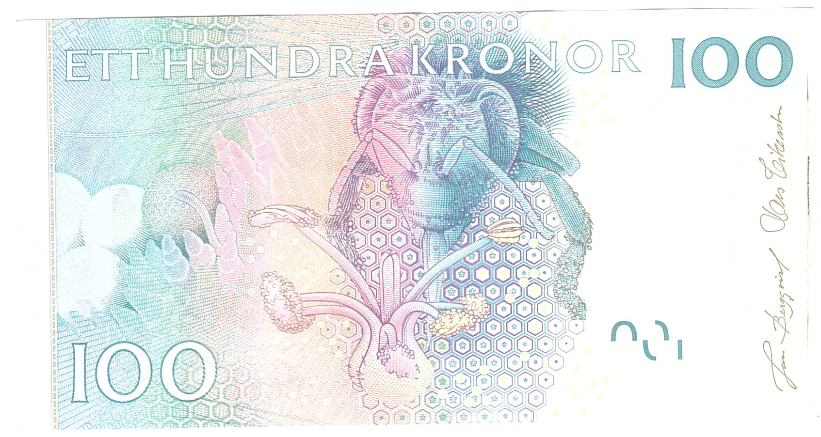 Sweden, 100 Kronor, 2001, Undated, KM:65a, AU(55-58)