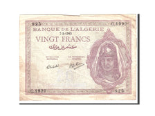 Algeria, 20 Francs, 1945, 1945-05-07, KM:92b, VF(30-35)