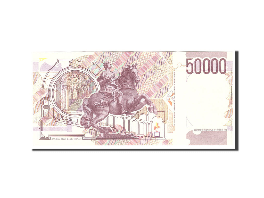 Banknote, Italy, 50,000 Lire, 1992, 1992-05-27, KM:116c, AU(55-58)