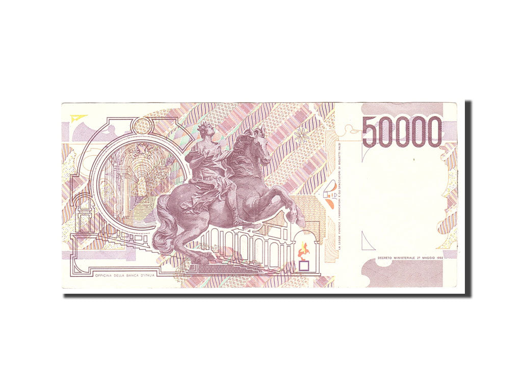 Italy, 50,000 Lire, 1992, KM:116c, 1992-05-27, EF(40-45)