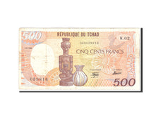 Chad, 500 Francs, 1986, 1986-01-01, KM:9a, VF(20-25)