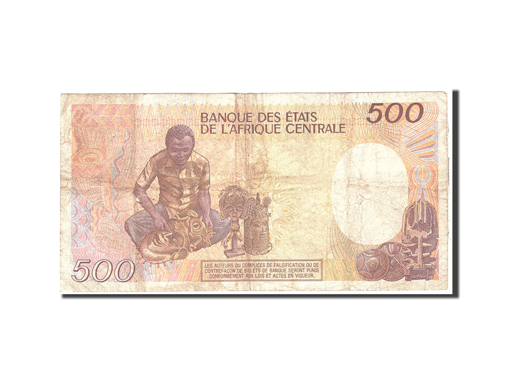 Chad, 500 Francs, 1986, 1986-01-01, KM:9a, VF(20-25)