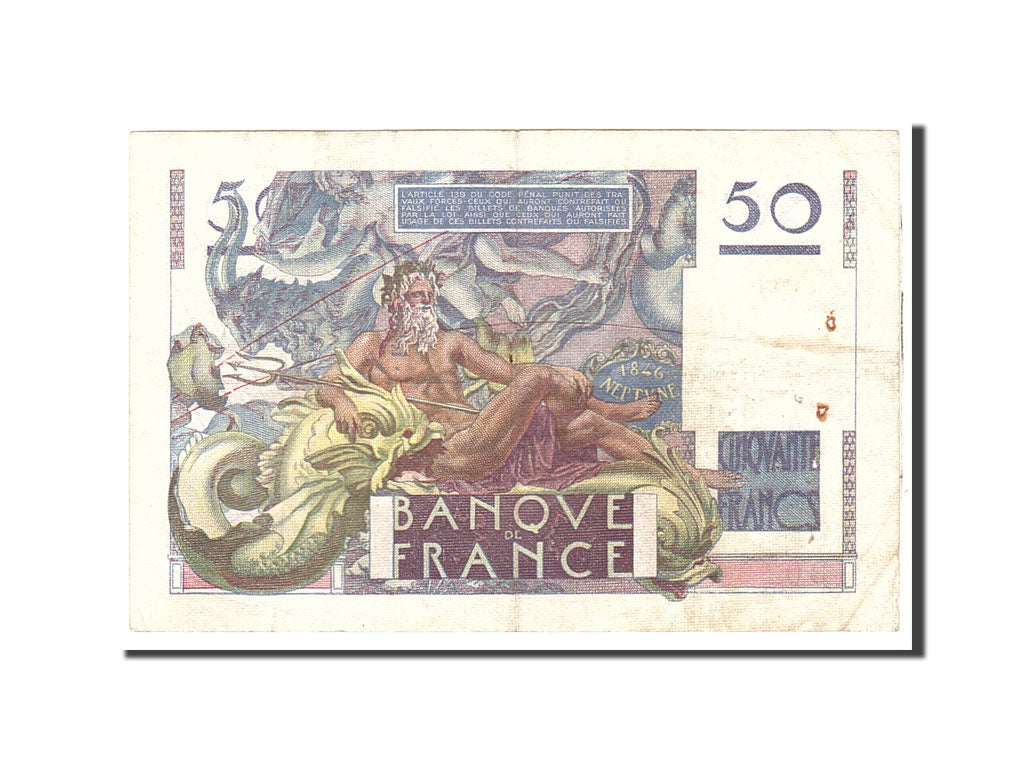 Francia, 50 Francs, 1946, KM:127a, 1946-03-28, BC, Fayette:20.2