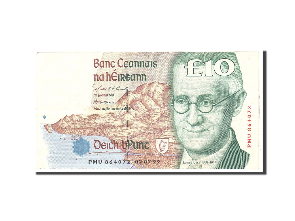 Ireland - Republic, 10 Pounds, 1999, 1999-07-02, KM:76b, EF(40-45)