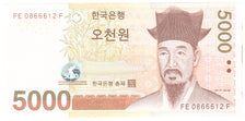 Banconote, Corea del Sud, 5000 Won, 2006, KM:55a, Undated, FDS