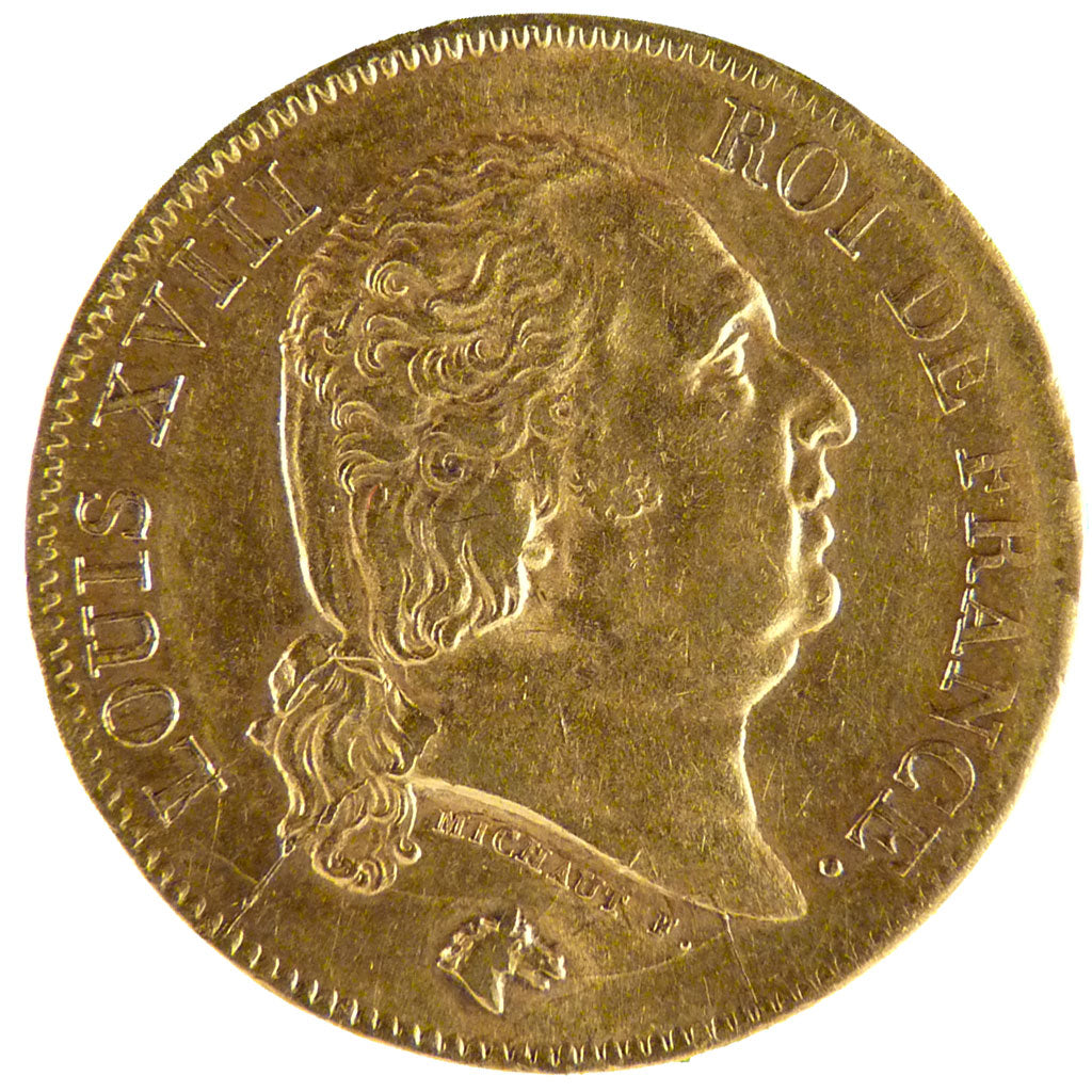 LOUIS XVIII, 40 Francs Or