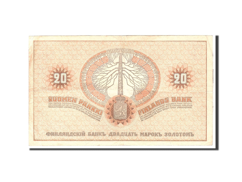 Finland, 20 Markkaa, 1909, Undated, KM:11a, EF(40-45)