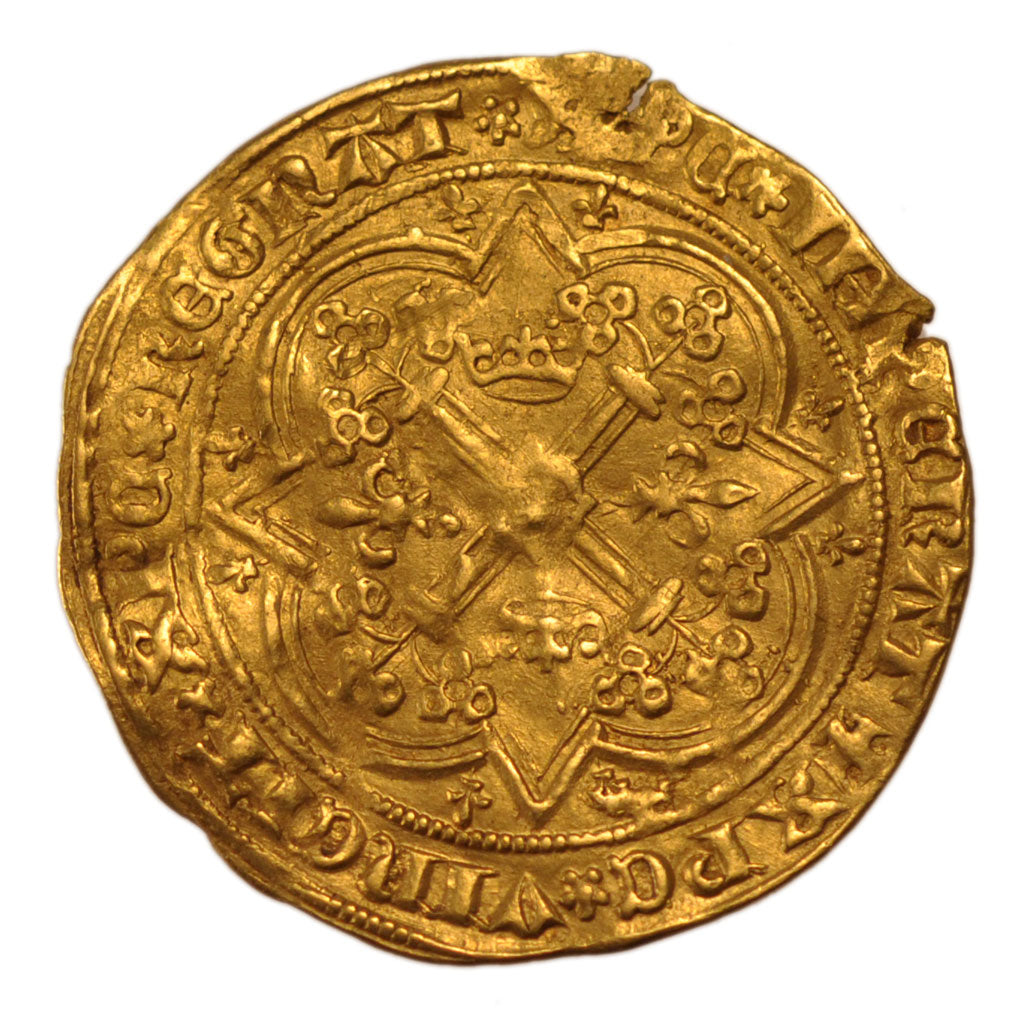 FRANCE, Franc à pied, 1365, EF(40-45), Gold, Duplessy #360, 3.80