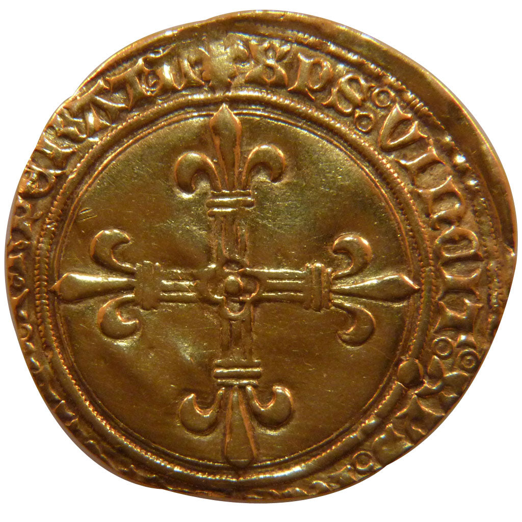 FRANCE, Ecu d'or, 1494, Limoges, EF(40-45), Gold, Duplessy #575A, 3.30