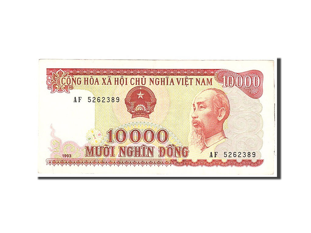 Banknote, Vietnam, 10,000 D<ox>ng, 1993, 1993, KM:115a, AU(55-58)
