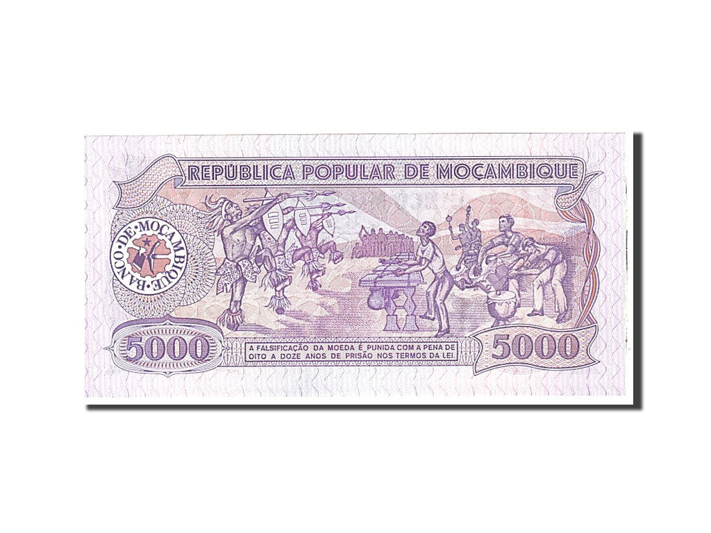 Banconote, Mozambico, 5000 Meticais, 1988, KM:133a, 1988-02-03, FDS