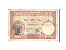Banknot, FRANCUSKIE INDOCHINY, 1 Piastre, 1927, Undated, KM:48b, EF(40-45)