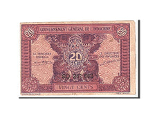 FRENCH INDO-CHINA, 20 Cents, 1942, Undated, KM:90, AU(50-53)