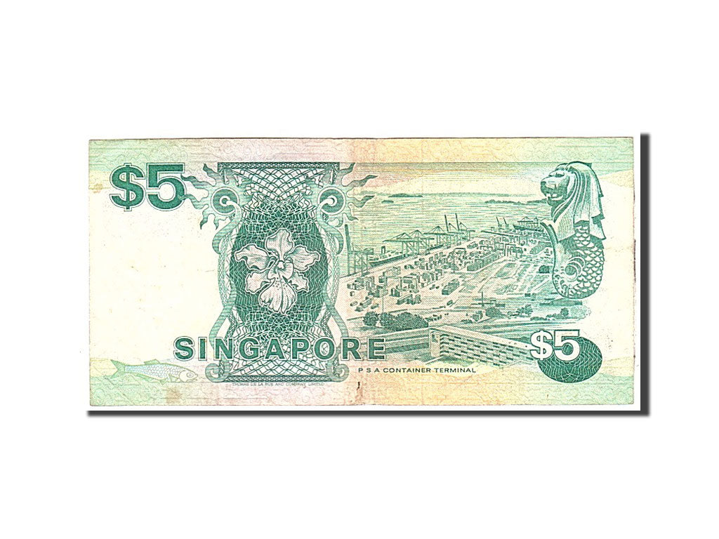 Singapore, 5 Dollars, 1997, Undated, KM:35, EF(40-45)