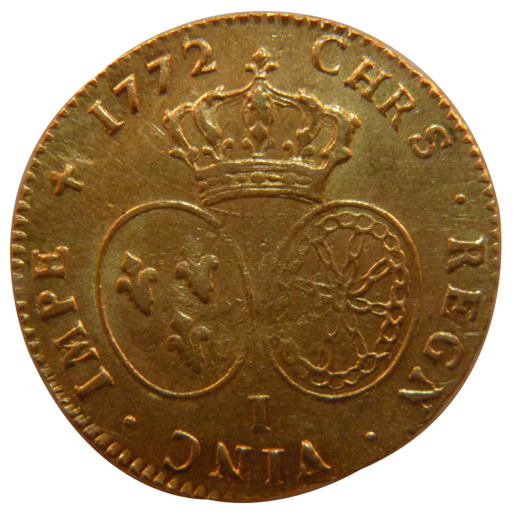 FRANCE, Double louis d'or à la vieille tête, Double Louis d'or, 1772, Limoges, A