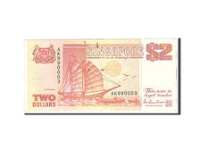 Singapour, 2 Dollars, 1990, Undated, KM:27, TTB