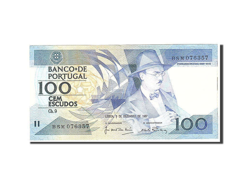 Banknote, Portugal, 100 Escudos, 1987, 1987-02-12, KM:179b, AU(55-58)