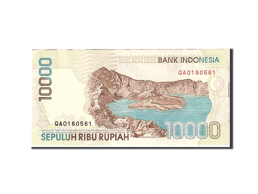 Banknote, Indonesia, 10,000 Rupiah, 1998, Undated, KM:137a, EF(40-45)
