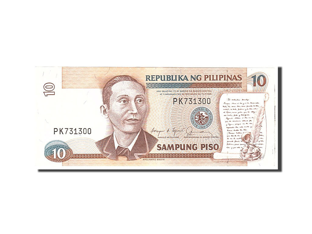 Philippines, 10 Piso, 1985, Undated, KM:169b, UNC(60-62)