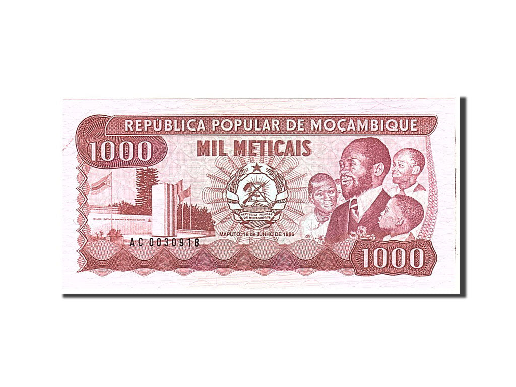 Mozambique, 1000 Meticais, 1986, 1986-06-16, KM:132b, UNC(65-70)