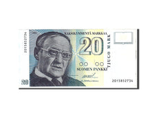Finland, 20 Markkaa, 1993, Undated, KM:123, AU(55-58)