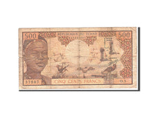 Chad, 500 Francs, 1974, Undated, KM:2a, VF(20-25)