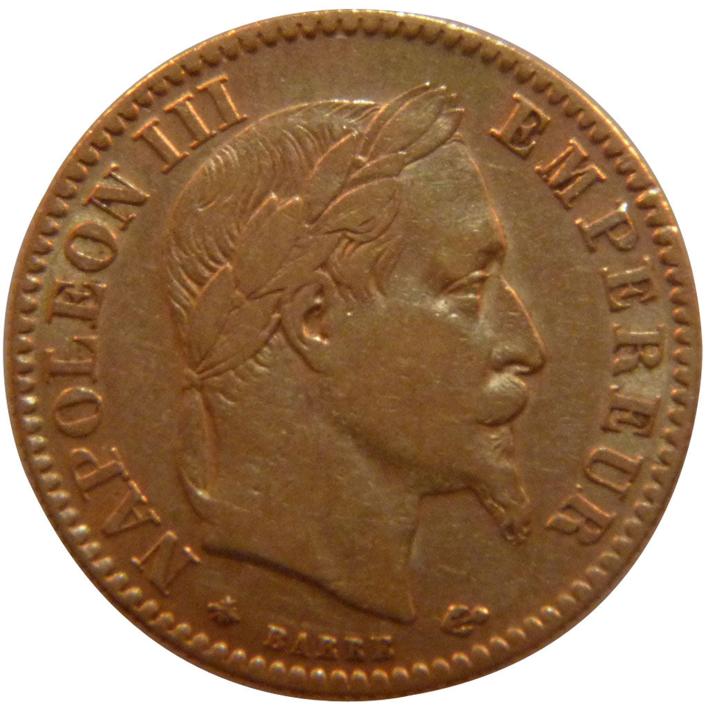 FRANCE, Napoléon III, 10 Francs, 1865, Paris, AU(50-53), Gold, Gadoury #1015, 3.