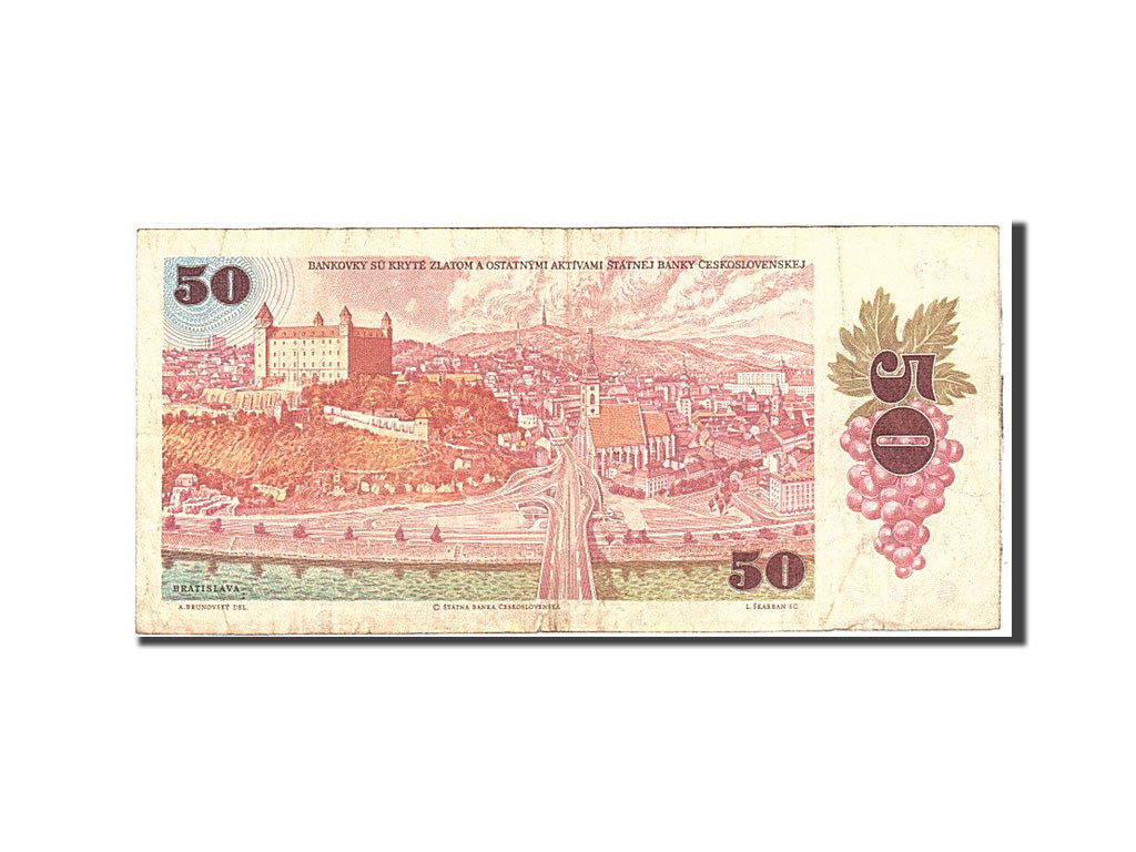 Banknote, Czechoslovakia, 50 Korun, 1987, Undated, KM:96a, VF(20-25)