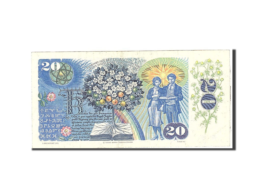 Banknote, Czechoslovakia, 20 Korun, 1988, Undated, KM:95, EF(40-45)