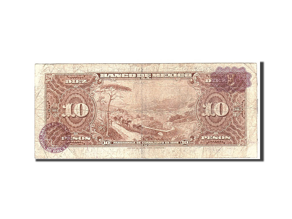 Banknote, Mexico, 10 Pesos, 1961, 1961-01-25, KM:58h, VF(20-25)