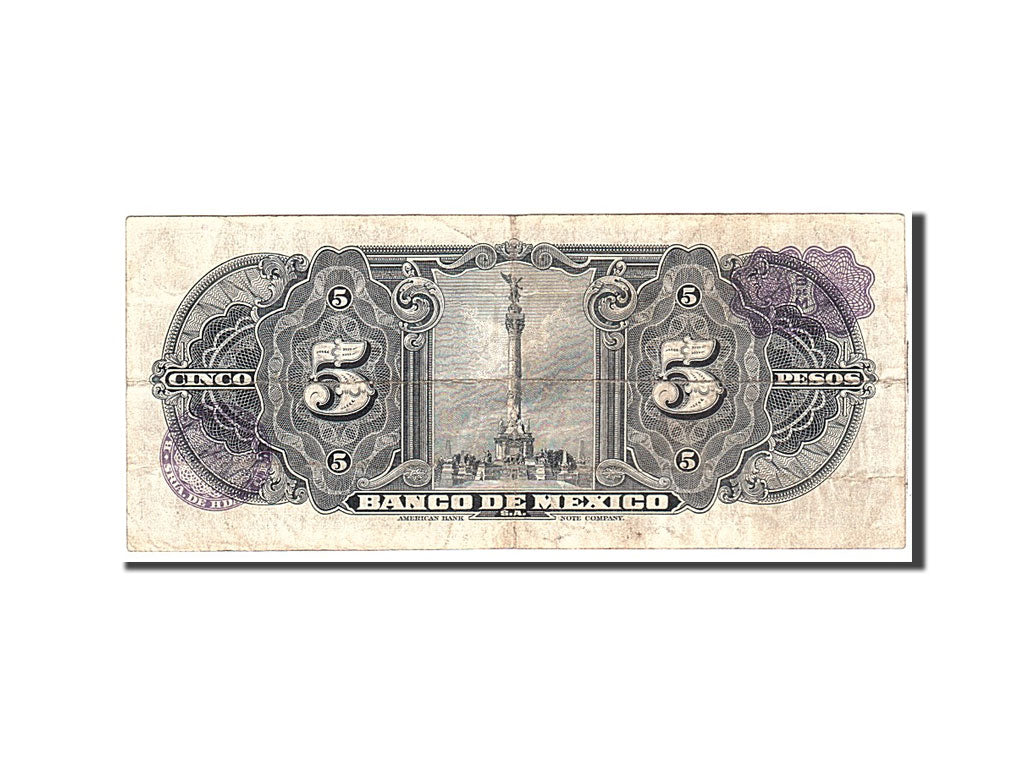 Banknote, Mexico, 5 Pesos, 1963, 1963-04-24, KM:60h, EF(40-45)