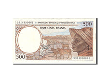 États de l'Afrique centrale, 500 Francs, 1993, Undated, KM:401La, TTB