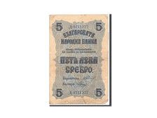 Bulgarie, 5 Leva Srebro, 1916, KM:16a, Undated, TB