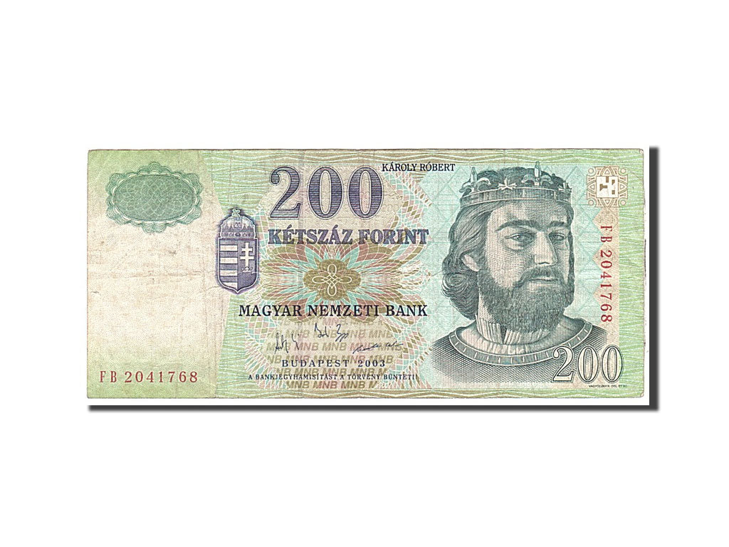 Banknote, Hungary, 200 Forint, 2003, Undated, KM:187c, VF(30-35)