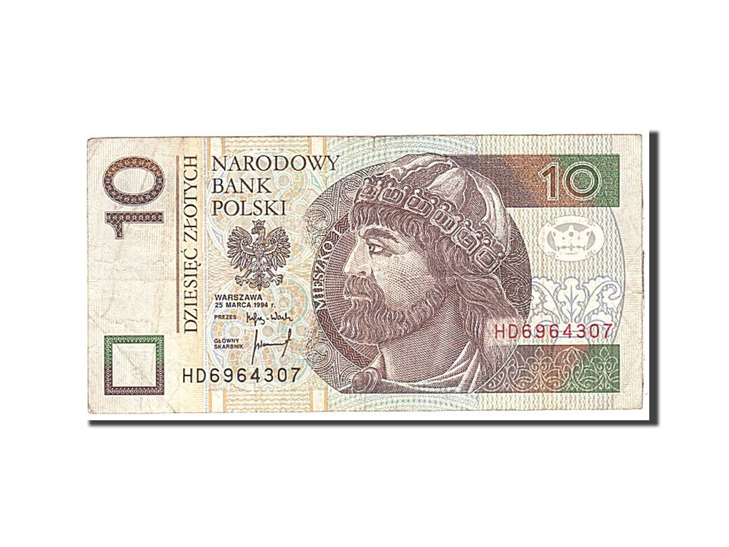 Banknote, Poland, 10 Zlotych, 1994, 1994-03-25, KM:173a, EF(40-45)