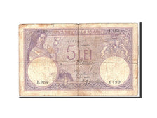 Romania, 5 Lei, 1914, KM:19a, 1914-07-31, VG(8-10)