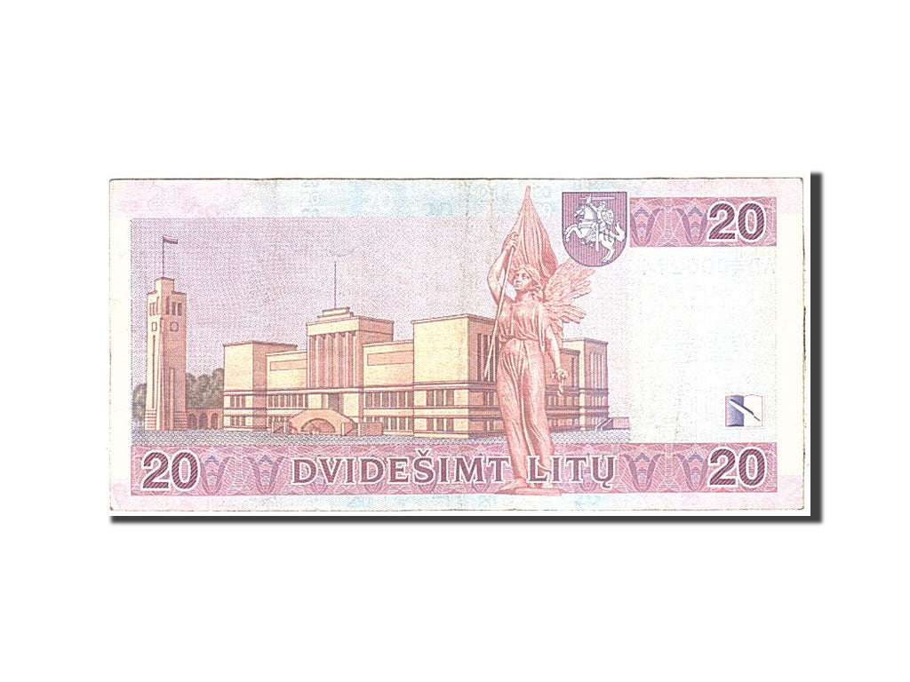 Lituania, 20 Litu, 2001, KM:66, Undated, MBC