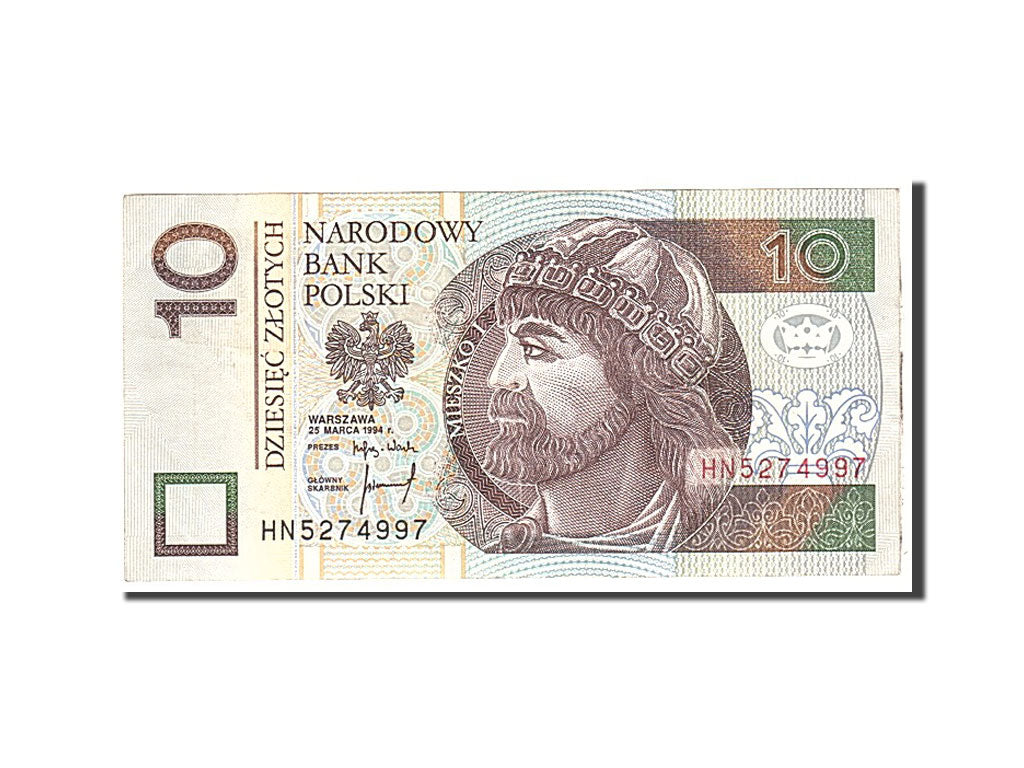 Billet, Pologne, 10 Zlotych, 1994, 1994-03-25, KM:173a, SUP