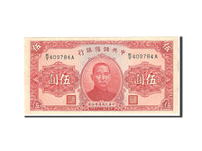 China, 5 Yüan, 1940, KM:J10e, Undated, UNC(65-70)