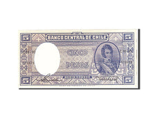Banknote, Chile, 5 Pesos = 1/2 Condor, 1947, KM:110, UNC(65-70)