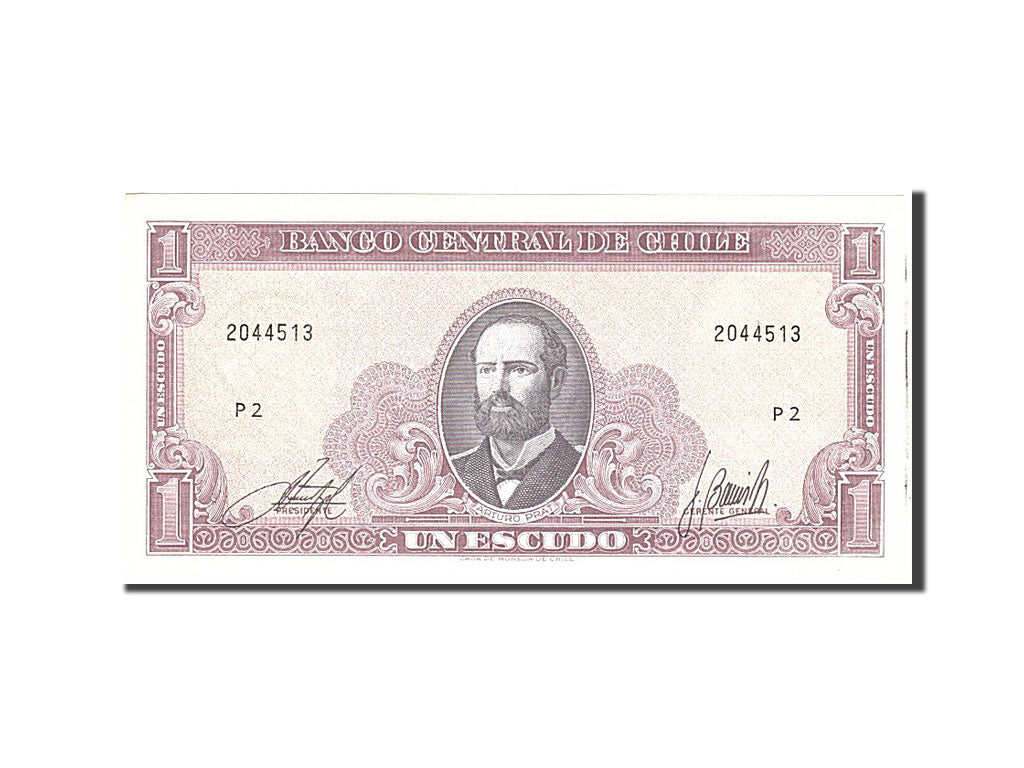 Banknote, Chile, 1 Escudo, 1964, Undated, KM:136, UNC(63)