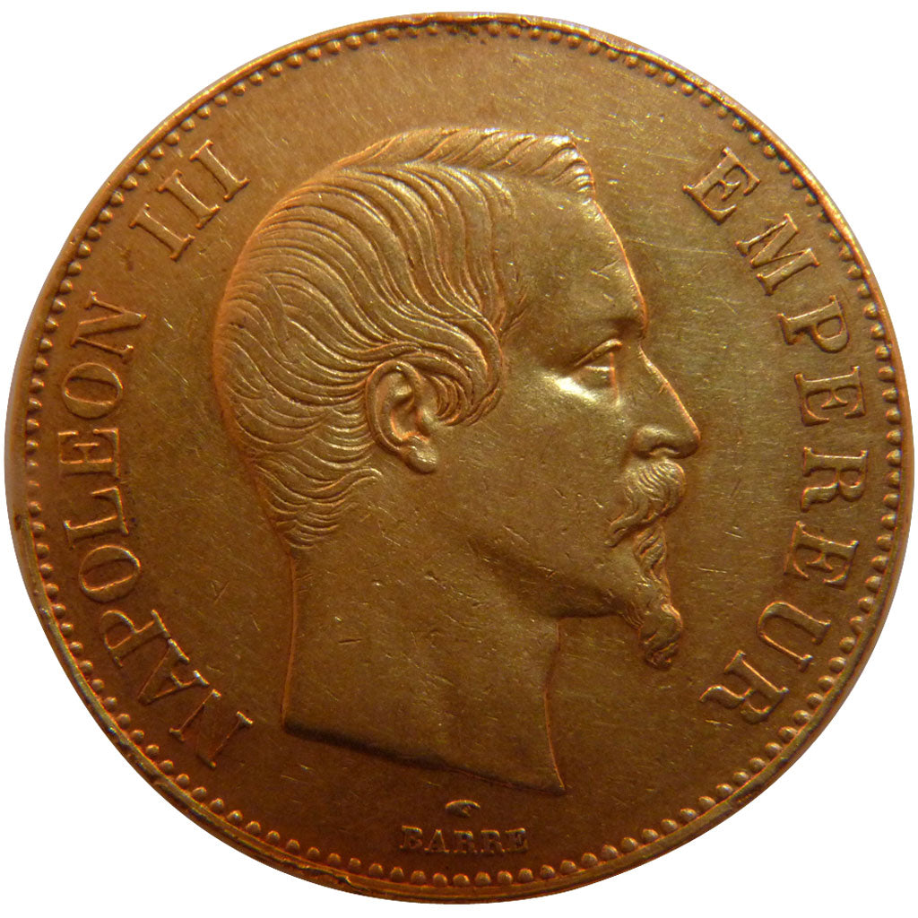Francia, Napoleon III, Napoléon III, 100 Francs, 1858, Paris, BB, Oro, Gadou...