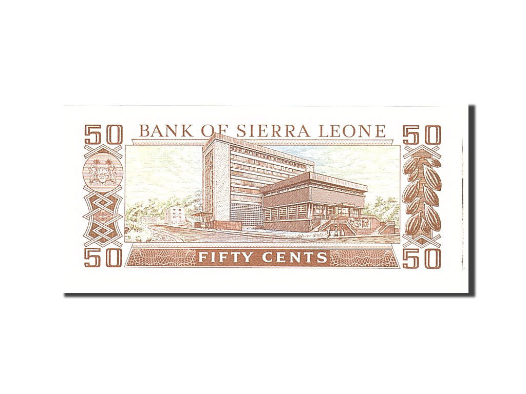 Banknote, Sierra Leone, 50 Cents, 1984, 1984-08-04, KM:4e, UNC(65-70)