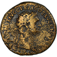 Coin, Ancient Rome, Roman Empire (27 BC – AD 476), Domitian, Dupondius, 90-91