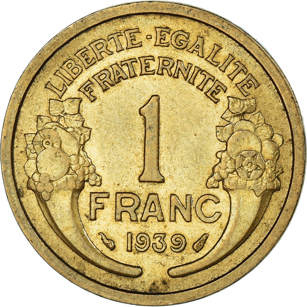 Moeda, França, Morlon, Franc, 1939, AU(55-58), Alumínio-Bronze, KM:885